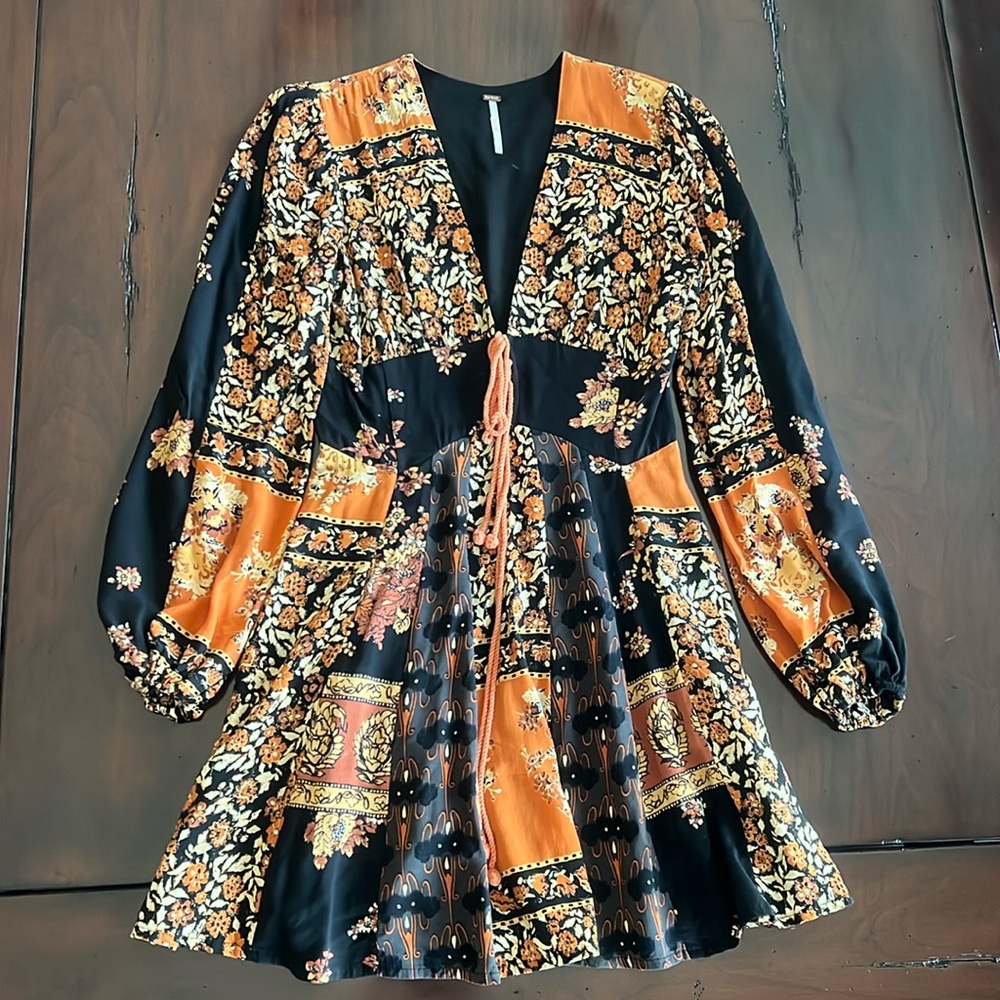 FREE PEOPLE Mixin It Up Mini Dress XS